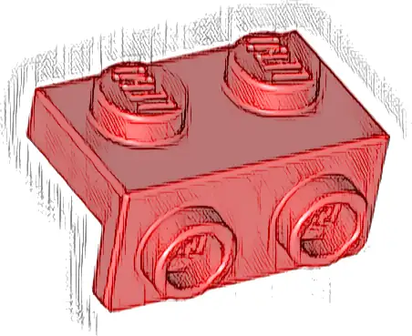 Bracket 1 x 2 - 1 x 2