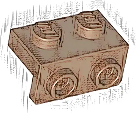 Bracket 1 x 2 - 1 x 2