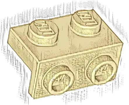 Bracket 1 x 2 - 1 x 2