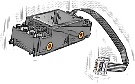 Electric, Train Motor 9V RC Train with Integrated Powered Up Attachment, Orange Wheel Holders