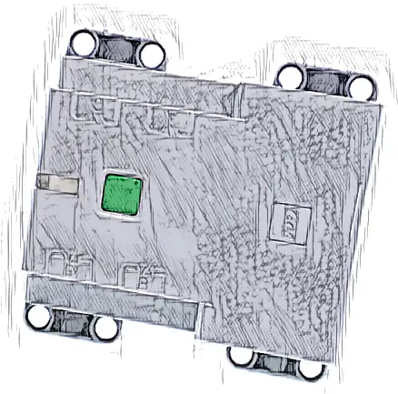 Electric Battery Box Powered Up Bluetooth Hub with Dark Bluish Gray Bottom - Screw Opening