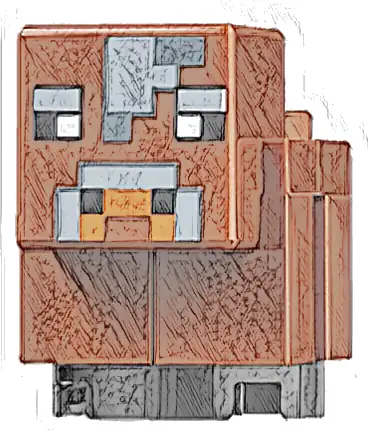 Minecraft Cow, Baby - Brick Built