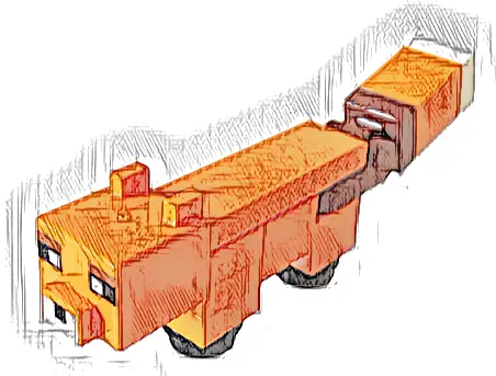 Minecraft Fox - Brick Built