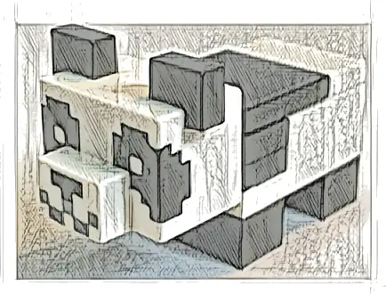 Minecraft Panda, Baby (Black Plate with Bar Handle) - Brick Built