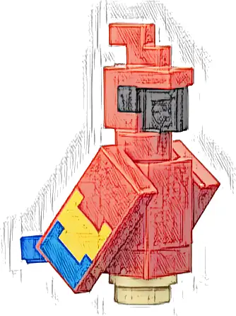 Minecraft Parrot - Brick Built