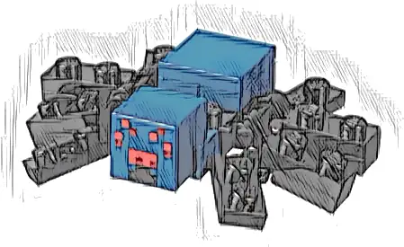 Minecraft Spider, Cave - Brick Built