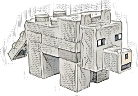 Minecraft Wolf - Brick Built
