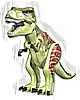 Część LEGO® trex09 Dinozaur Tyranozaur rex z oliwkowozielonym grzbietem i ciemnoczerwonymi oznaczeniami