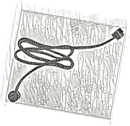 String with End Studs (40L Overall) with (Same Color) Studs Pattern