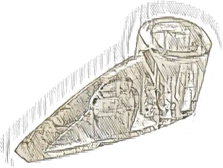 Bionicle 1 x 3 Tooth with Axle Hole (Bohrok Eye)