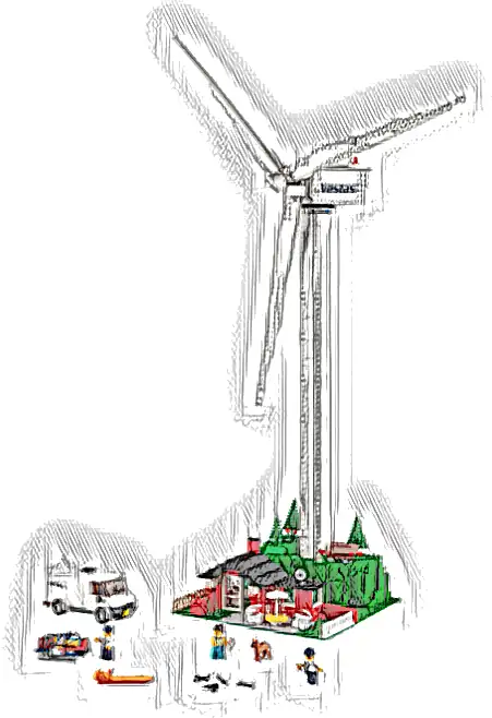Zestaw LEGO® 10268 LEGO 10268 Creator Expert Turbina wiatrowa Vestas