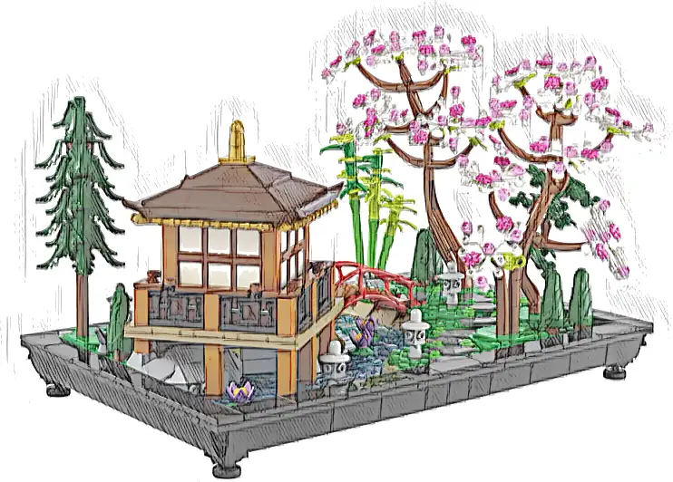 Zestaw LEGO® 10315 Tranquil Garden
