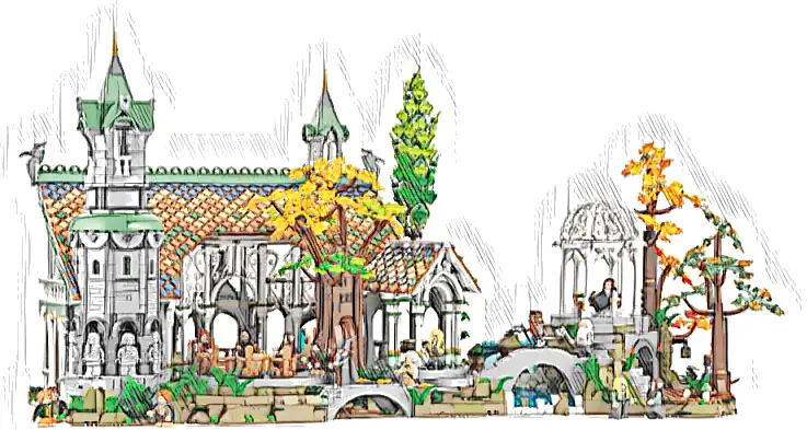 Zestaw LEGO® 10316 LEGO 10316 Icons WŁADCA PIERŚCIENI: RIVENDELL