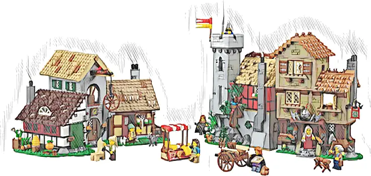 Zestaw LEGO® 10332 LEGO 10332 Icons Średniowieczny plac miejski