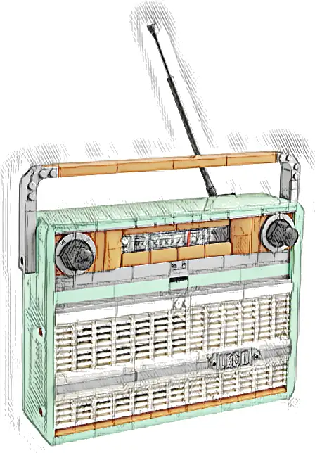 LEGO 10334 Icons Radio w stylu retro
