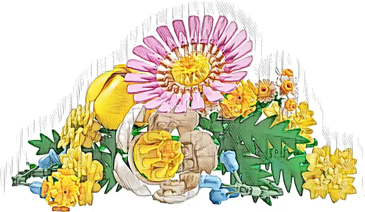 LEGO 10347 Botanicals Mały bukiet żółtych kwiatów