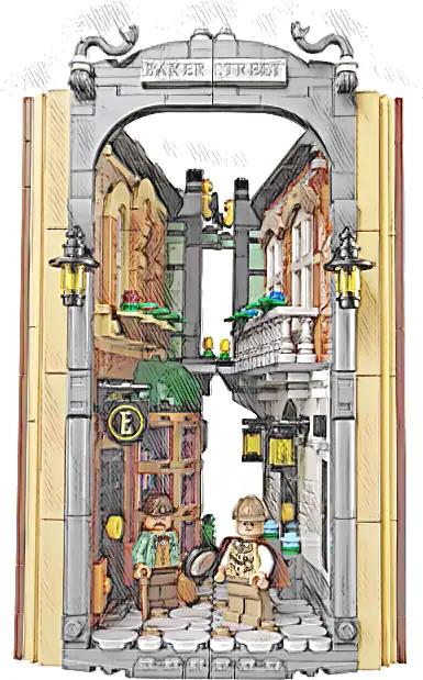 LEGO 10351 Icons Sherlock Holmes: Book nook