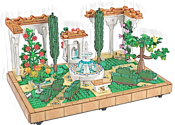 LEGO 10359 Icons Fontanna w ogrodzie