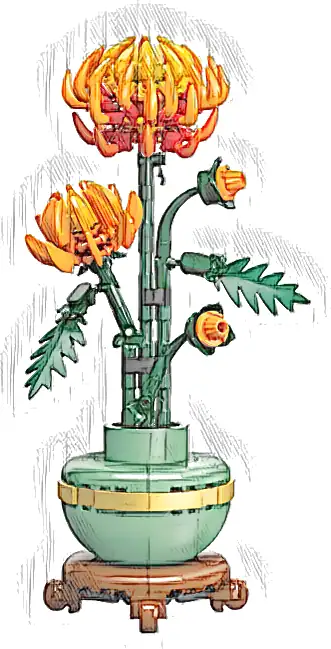 LEGO 10368 Icons Chryzantema