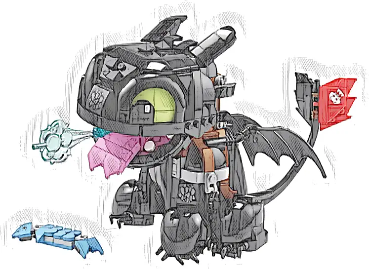 LEGO 10375 Icons Jak wytresować smoka: Szczerbatek