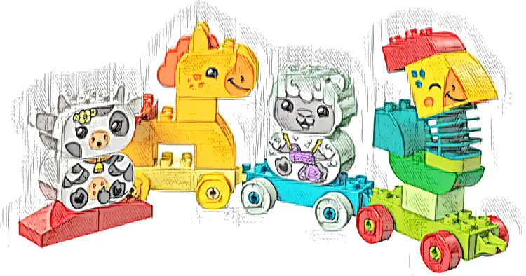 Zestaw LEGO® 10412 LEGO 10412 Duplo Pociąg ze zwierzątkami