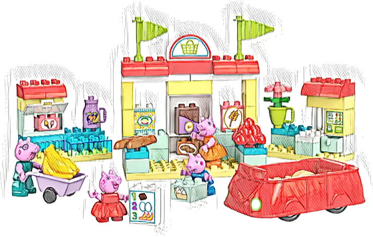 LEGO 10434 Duplo Peppa i supermarket