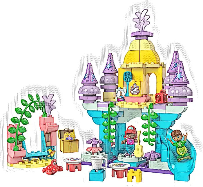 Zestaw LEGO® 10435 LEGO 10435 Duplo Magiczny podwodny pałac Arielki