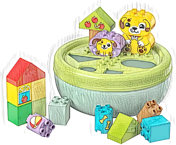 LEGO 10441 Duplo Sorter kształtów: dom szczeniaczków