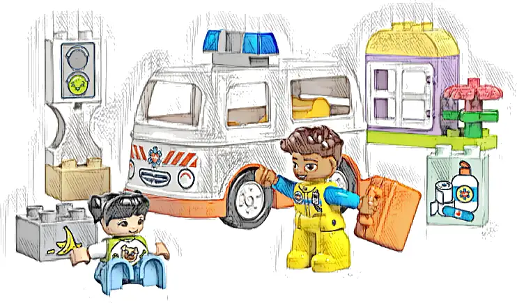 LEGO 10447 Duplo Karetka z kierowcą