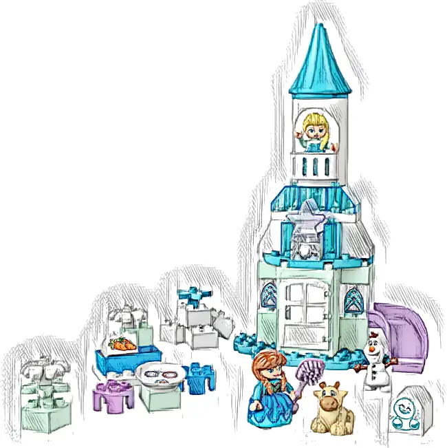 LEGO 10455 Duplo Przyjęcie w lodowym zamku Anny i Elzy