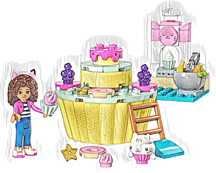 LEGO 10785 Koci domek Gabi Pieczenie tortu z Łakotkiem