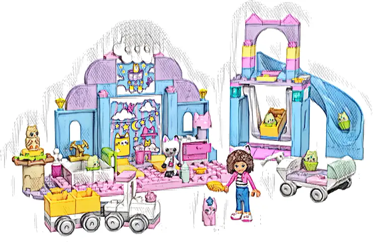 LEGO 10796 Koci domek Gabi Kiciklubik Uszko Gabi