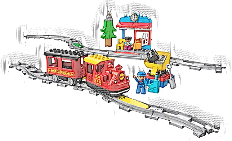 LEGO 10874 Duplo Pociąg parowy