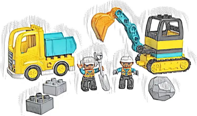 Zestaw LEGO® 10931 LEGO 10931 Duplo Ciężarówka i koparka gąsienicowa