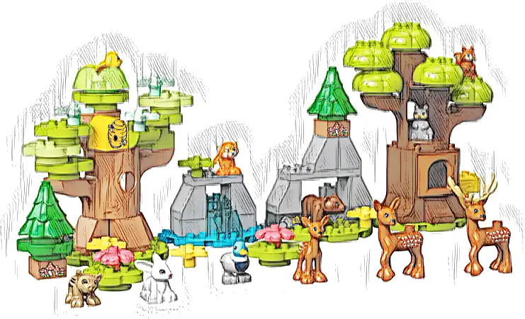 Zestaw LEGO® 10979 LEGO 10979 Duplo Dzikie zwierzęta Europy