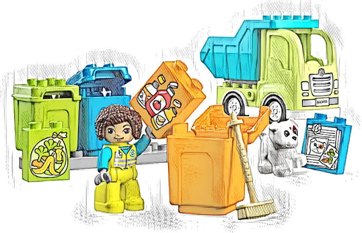 LEGO 10987 Duplo Ciężarówka recyklingowa