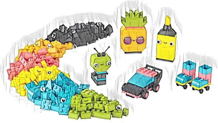 LEGO 11027 Classic Kreatywna zabawa neonowymi kolorami