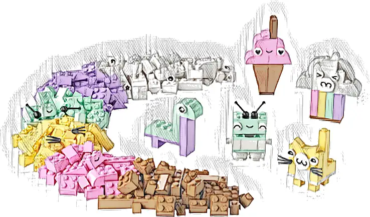 LEGO 11028 Classic Kreatywna zabawa pastelowymi kolorami