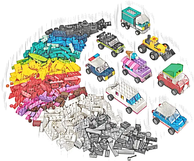 LEGO 11036 Classic Kreatywne pojazdy