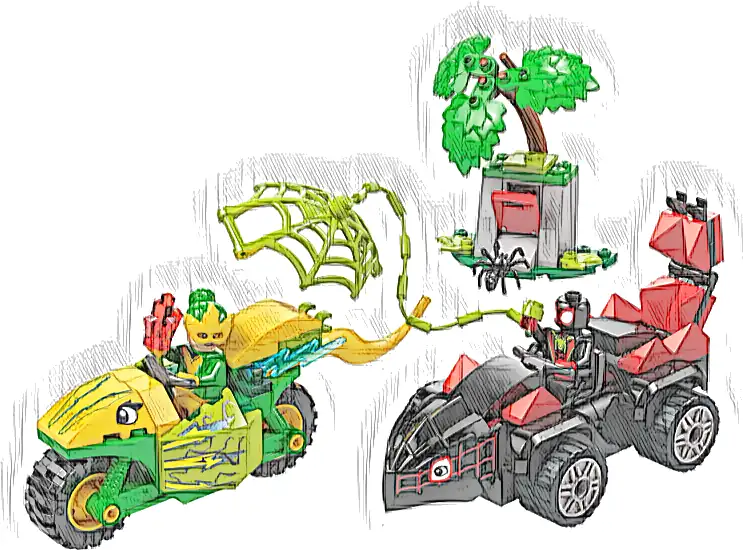 LEGO 11198 Marvel Pościg Spina za Electro w dinopojeździe