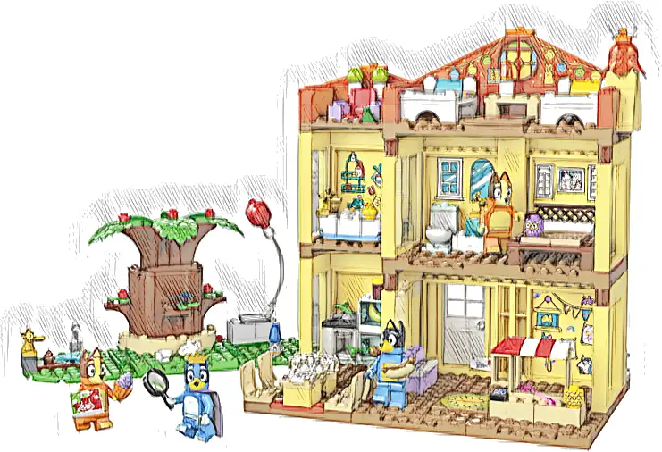 Zestaw LEGO® 11203 LEGO 11203 Bluey Dom rodzinny Blue