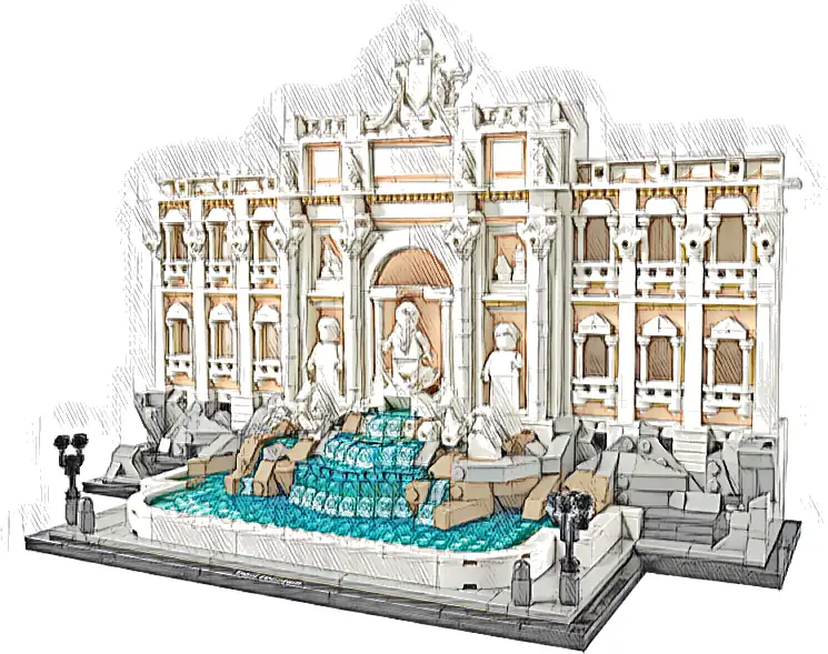 Zestaw LEGO® 21062 LEGO 21062 Architecture Fontanna di Trevi
