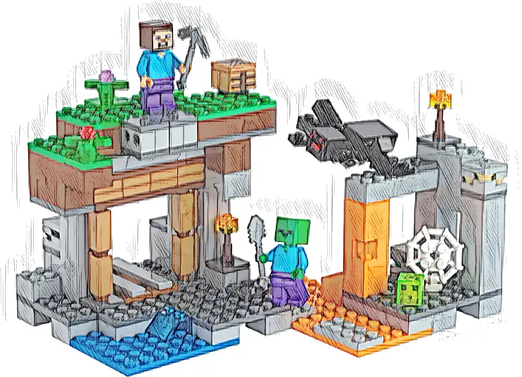 Zestaw LEGO® 21166 LEGO 21166 Minecraft „Opuszczona” kopalnia