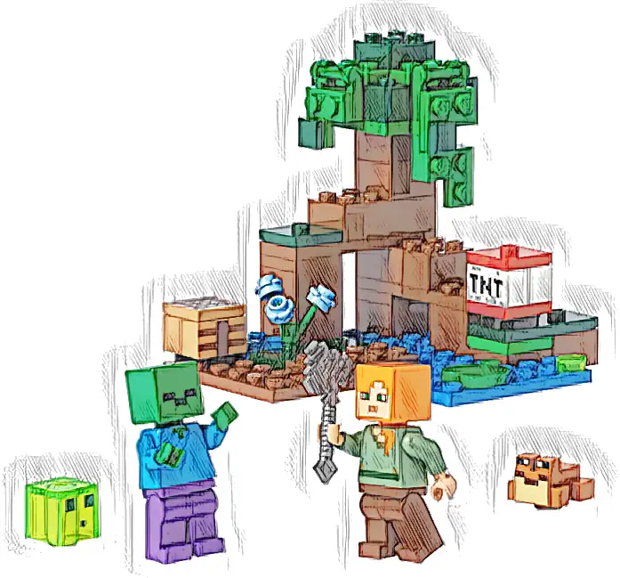 LEGO 21240 Minecraft Przygoda na mokradłach