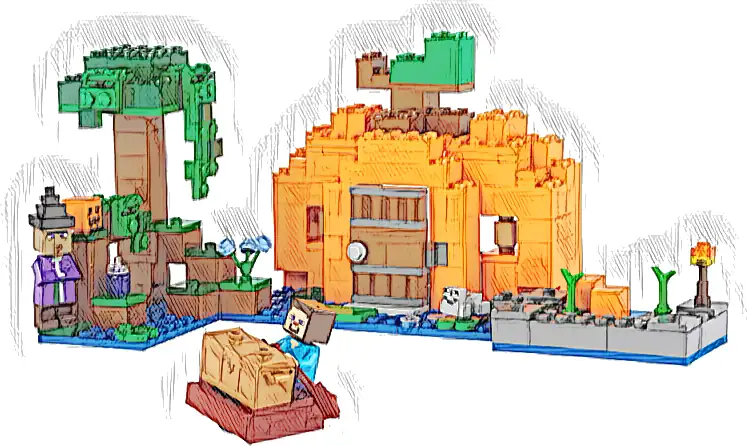 LEGO 21248 Minecraft Dyniowa farma