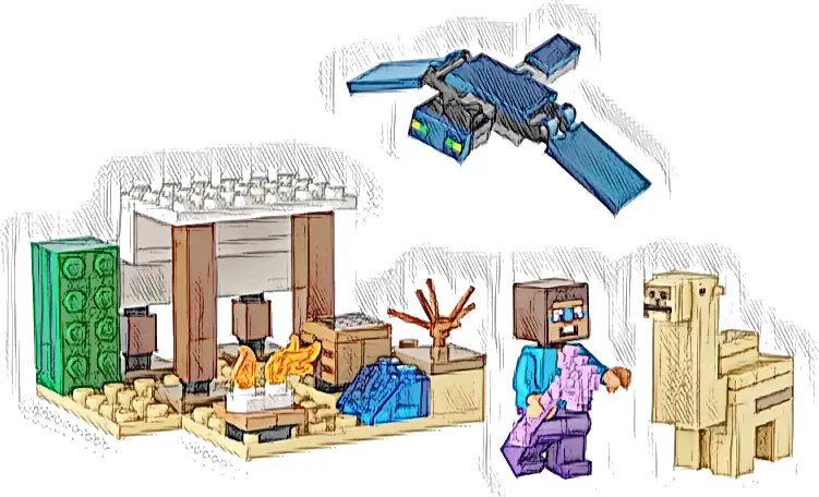 LEGO 21251 Minecraft Pustynna wyprawa Steve’a