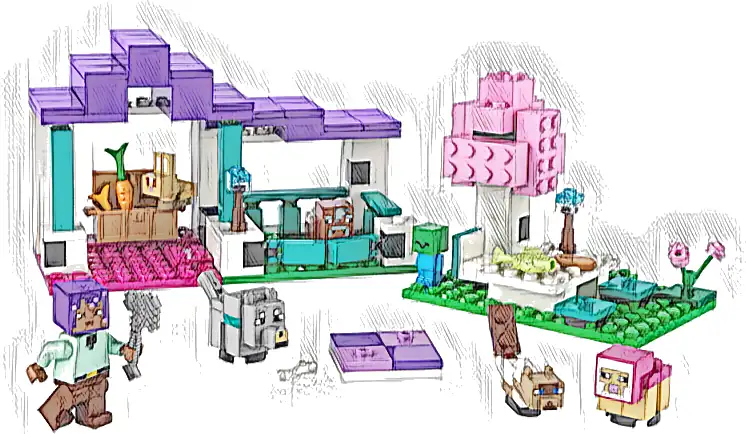 LEGO 21253 Minecraft Rezerwat zwierząt