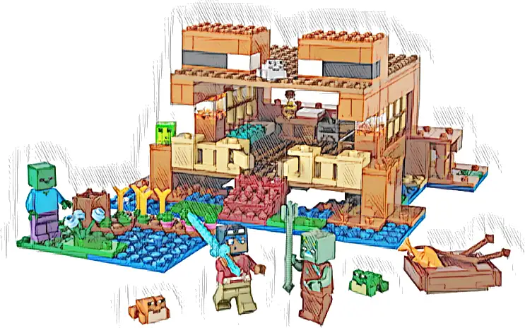 LEGO 21256 Minecraft Żabi domek