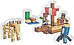 Zestaw LEGO® 21259 LEGO 21259 Minecraft Rejs statkiem pirackim