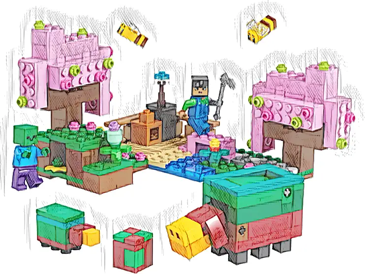 LEGO 21260 Minecraft Wiśniowy ogród
